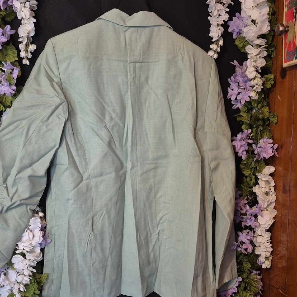 Pendleton Mint Green Single-Button Women's Blazer - image 3